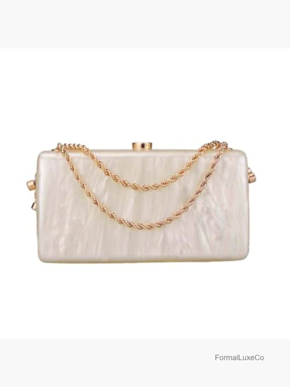 Acrylic Evening Clutch Box Handbag Chain Shoulder Bag for Wedding Prom Party - Picture 4 of 7